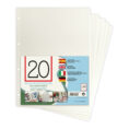 Zep Hojas recambio Adhesivas A4 Pack de 20 hojas