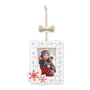 Zep Valdai Marco Tela Adorno 6x9 cm Blanco Navidad