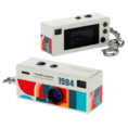 Swiss+Go Mini Cámara Compacta Digital Llavero Blanca