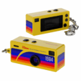 Swiss+Go Mini Cámara Compacta Digital Llavero Amarilla