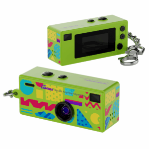 Swiss+Go Mini Cámara Compacta Digital Llavero Verde