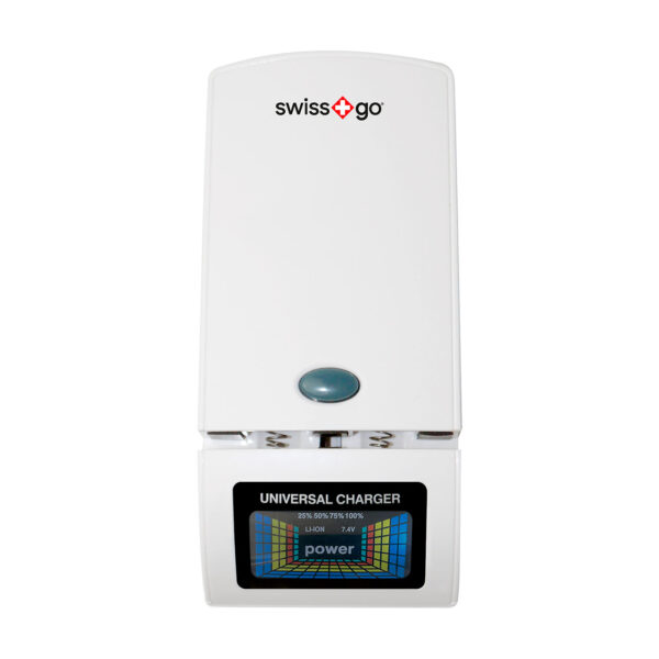 Swiss+Pro Cargador Baterías D-760C Universal Blanco USB-C