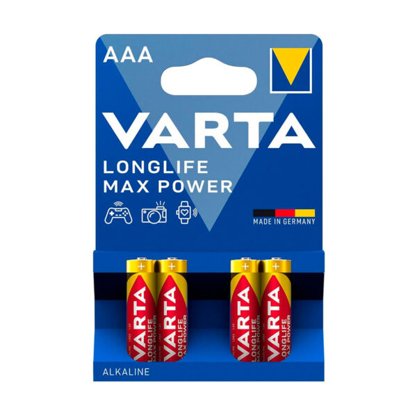 Varta Pila Alcalina Longlife MAX Power LR6 AA Pack 4 u.