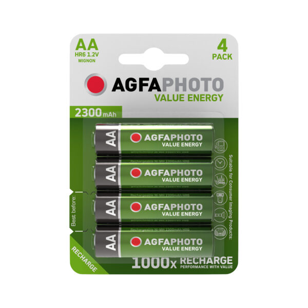 AgfaPhoto Recargable Pila AA/HR6 2300 mAh