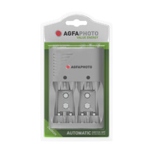 AgfaPhoto Cargador Pilas AA/AAA/9v