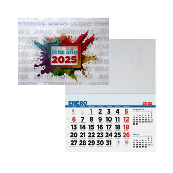 i-moments Faldilla Calendario Año 2026 15 cm Castellano Paquete 50 unid.