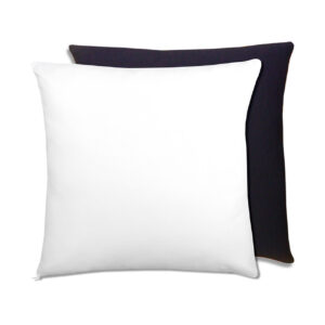 AP Cojin Funda Luxe Personalizable 45x45 Cuadrado Blanco / Azul Marino