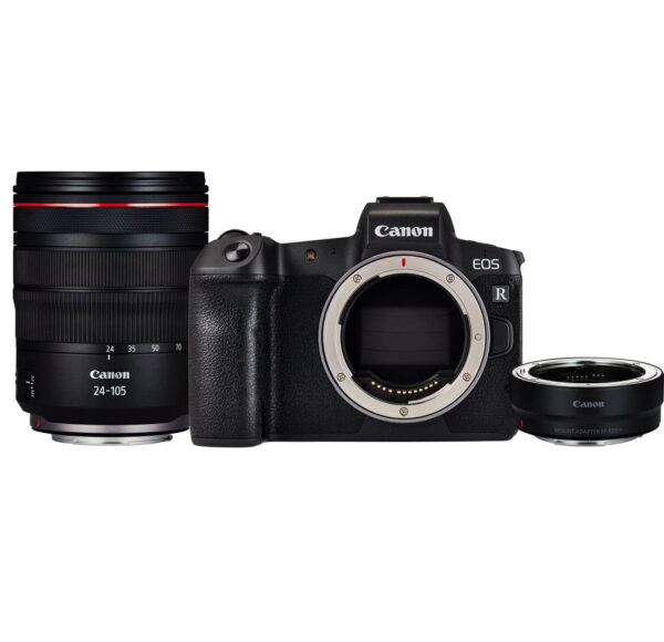 Canon Cámara Evil Eos R + RF24-105mm f/4 L IS USM + Adap. EF-EOS R