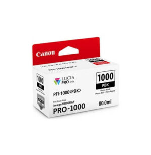 Canon PFI-1000 Cartucho Tinta PBK 80 ml Negro Foto