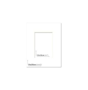 AP Passpartout 24x30 (13x18) Blanco