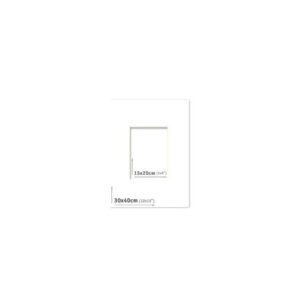 AP Passpartout 30x40 (15x20) Blanco