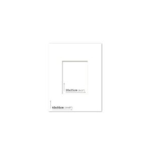 AP Passpartout 40x50 (20x25) Blanco