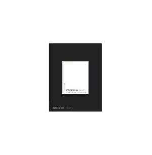 AP Passpartout 40x50 (20x25) Negro