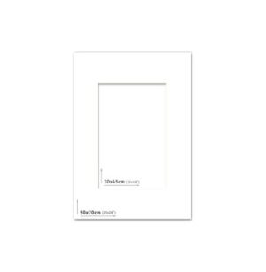 AP Passpartout 50x70 (30x45) Blanco