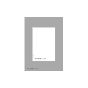 AP Passpartout 50x70 (30x45) Gris Oscuro