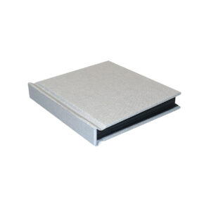 AP TexBook Álbum de Pegar 10x10 cm Tela Plata con 20 páginas negras