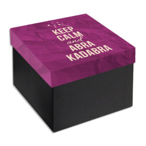 AP Caja Regalo 11x11x10 cm Modelo Keep Calm & Abrakadabra
