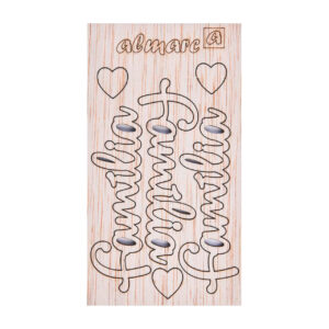 AP Letras Adhesivas de Madera Kit para personalizar Mod. Família