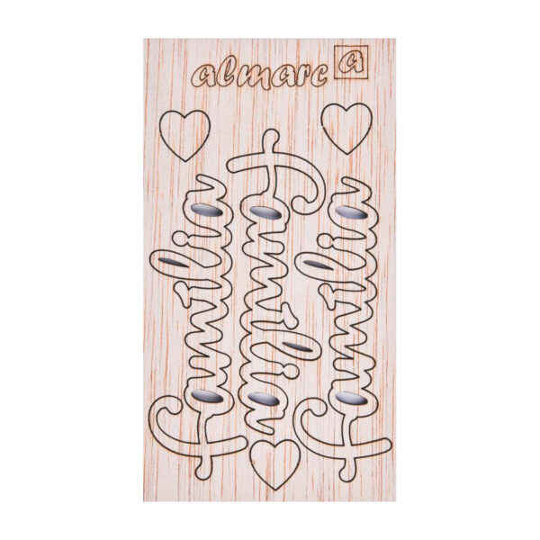 AP Letras Adhesivas de Madera Kit para personalizar Mod. Família