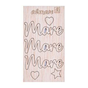 AP Letras Adhesivas de Madera Kit para personalizar Mod. Mare