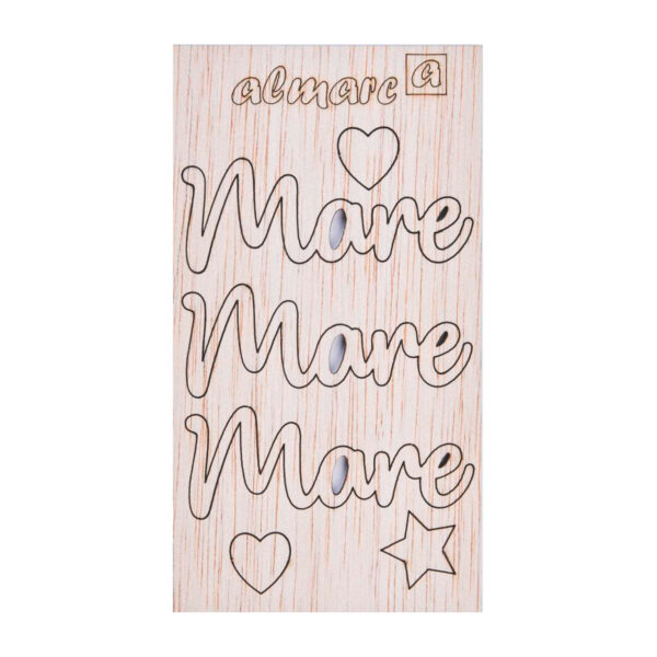 AP Letras Adhesivas de Madera Kit para personalizar Mod. Mare