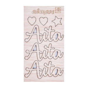 AP Letras Adhesivas de Madera Kit para personalizar Mod. Aita