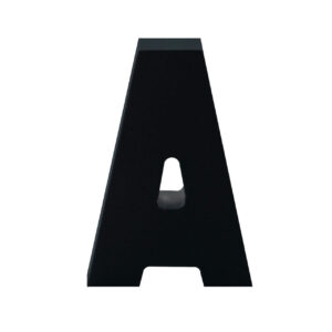 AP Letra Decorativa MDF - Letra A  15x18  Negra