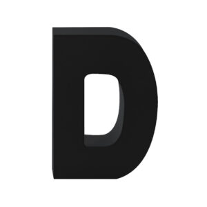 AP Letra Decorativa MDF - Letra D   7x10  Negra