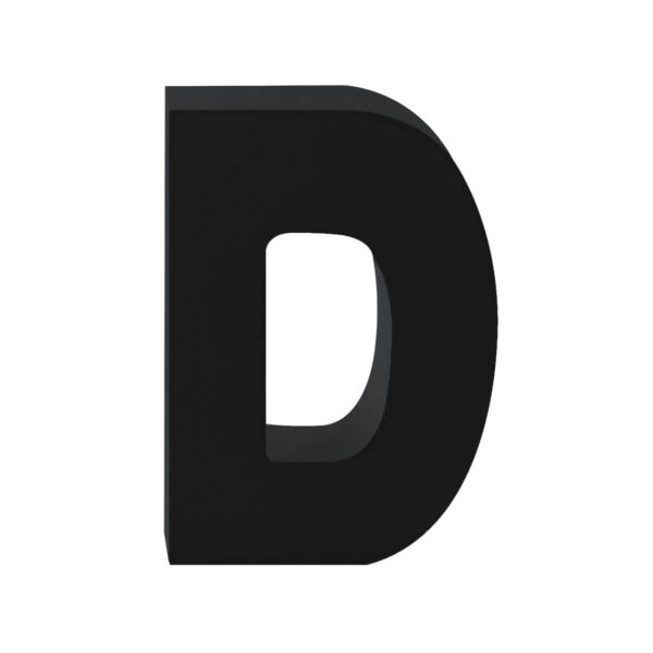 AP Letra Decorativa MDF - Letra D   7x10  Negra