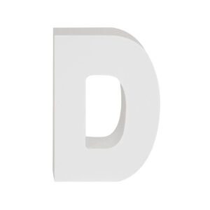 AP Letra Decorativa MDF - Letra D  15x18  Blanca
