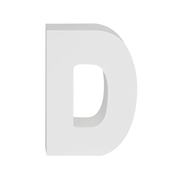 AP Letra Decorativa MDF - Letra D  15x18  Blanca