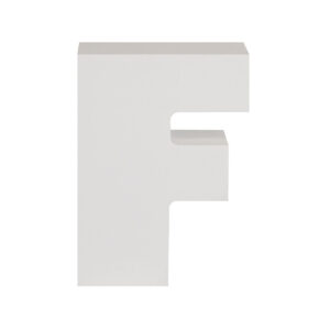 AP Letra Decorativa MDF - Letra F   7x10  Blanca