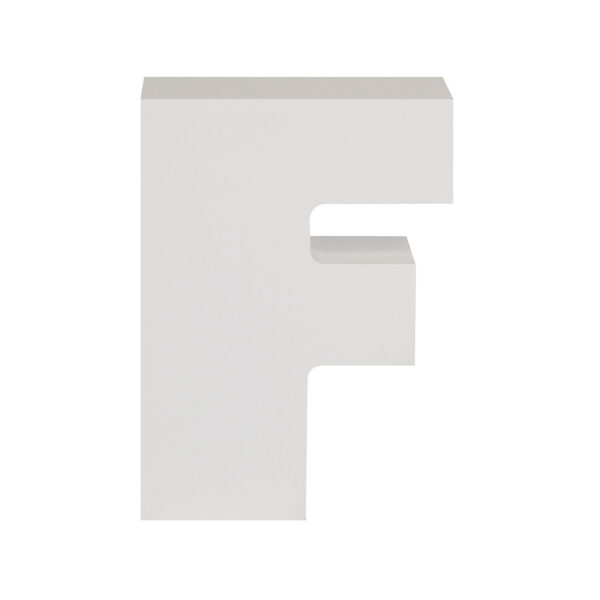 AP Letra Decorativa MDF - Letra F   7x10  Blanca