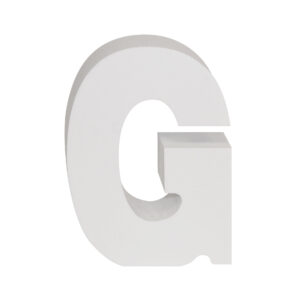 AP Letra Decorativa MDF - Letra G  15x18  Blanca