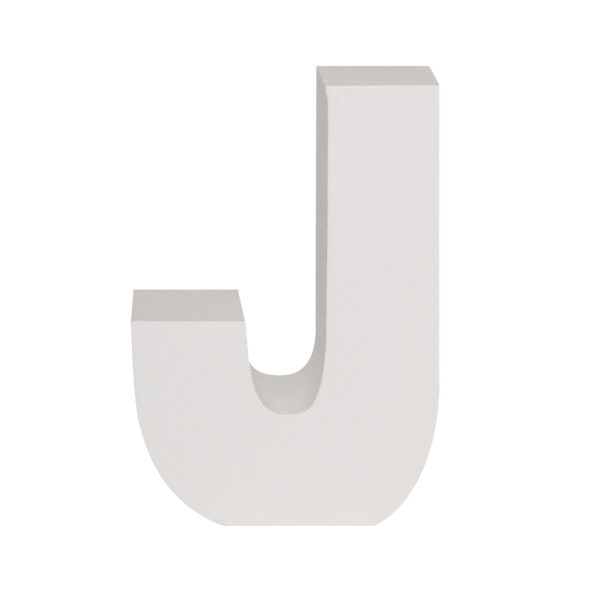 AP Letra Decorativa MDF - Letra J  15x18  Blanca