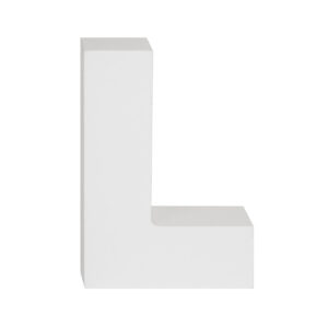 AP Letra Decorativa MDF - Letra L  15x18  Blanca