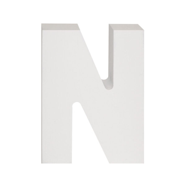 AP Letra Decorativa MDF - Letra N   7x10  Blanca