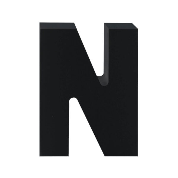 AP Letra Decorativa MDF - Letra N   7x10  Negra