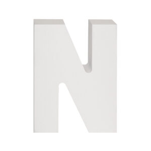 AP Letra Decorativa MDF - Letra N  15x18  Blanca