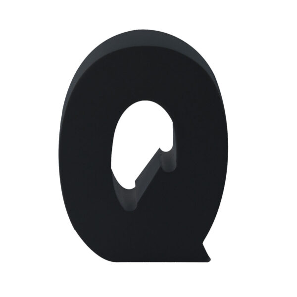 AP Letra Decorativa MDF - Letra Q   7x10  Negra