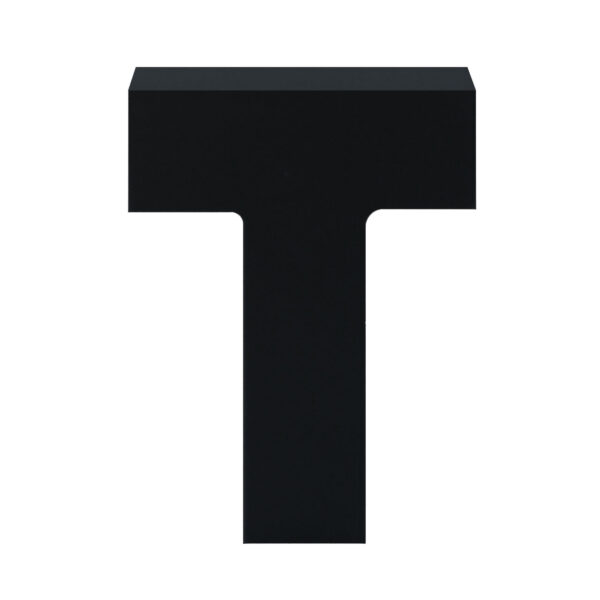 AP Letra Decorativa MDF - Letra T   7x10  Negra