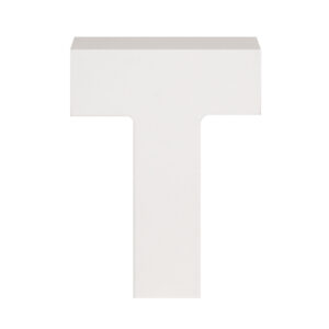AP Letra Decorativa MDF - Letra T  15x18  Blanca