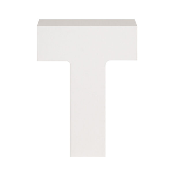 AP Letra Decorativa MDF - Letra T  15x18  Blanca