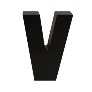 AP Letra Decorativa MDF - Letra V   7x10  Negra
