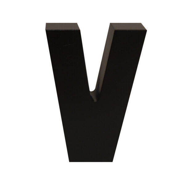 AP Letra Decorativa MDF - Letra V  15x18  Negra