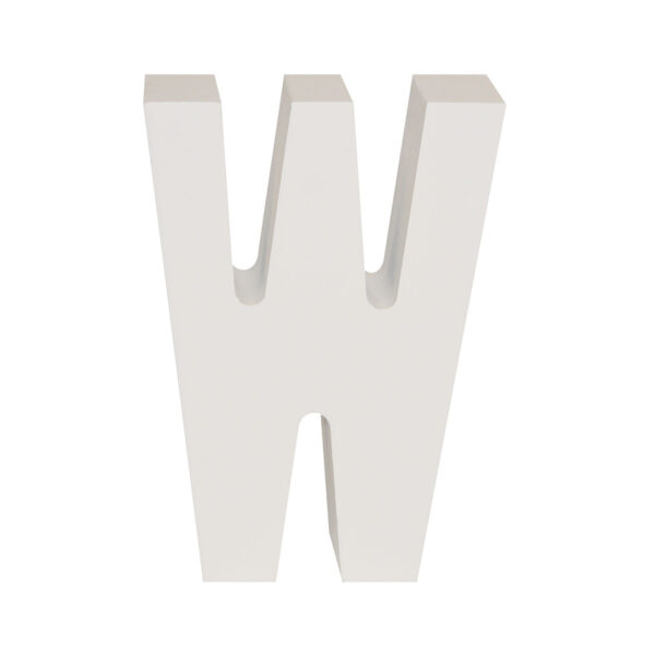 AP Letra Decorativa MDF - Letra W  15x18  Blanca