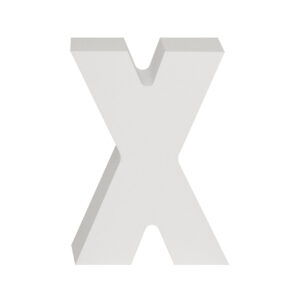 AP Letra Decorativa MDF - Letra X  15x18  Blanca