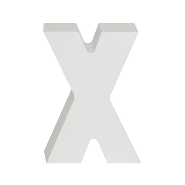 AP Letra Decorativa MDF - Letra X  15x18  Blanca