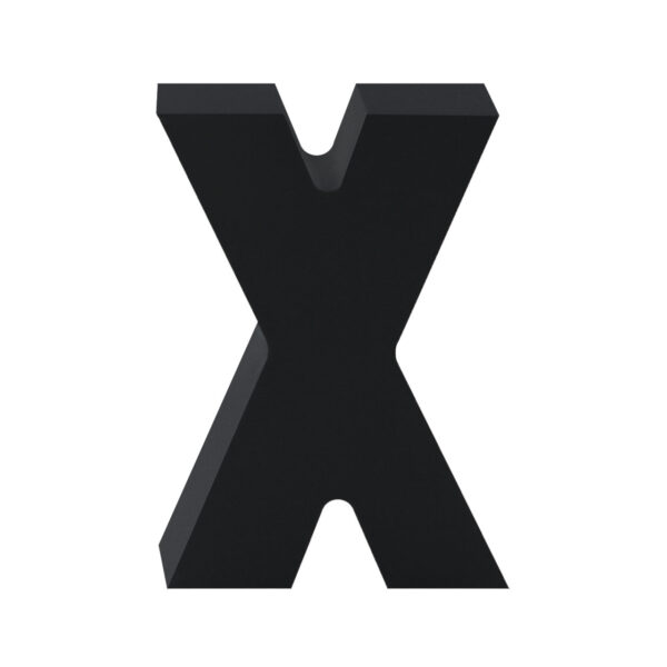 AP Letra Decorativa MDF - Letra X  15x18  Negra