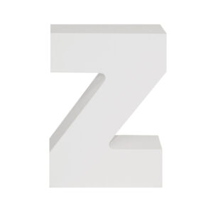 AP Letra Decorativa MDF - Letra Z   7x10  Blanca